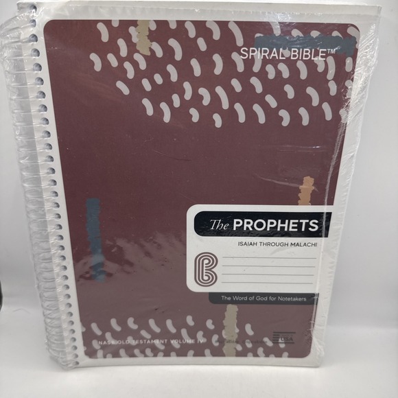Other - Spiral Bible The Prophets Isaiah Through Malachi! The Word of God Notetakers NAS